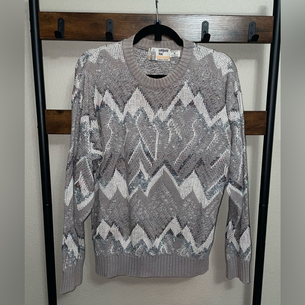 London Fog Vintage Unisex knit Sweater M